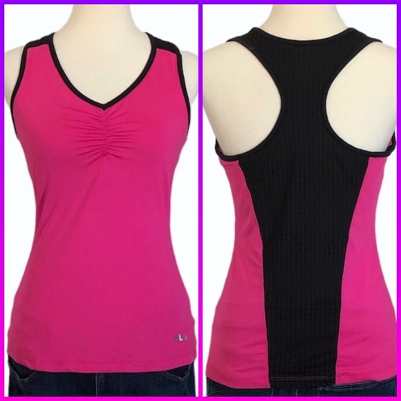 Fila Bright Pink and Black Racerback Workout Top
•Size Medium - Picture 11 of 11
